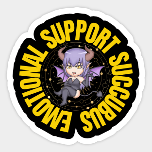 Emotional Support Succubus Sticker